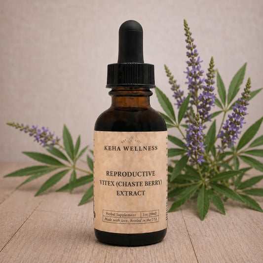 Reproductive Tincture — Vitex (Chaste Berry) Extract | Organic Herbal Women's Wellness