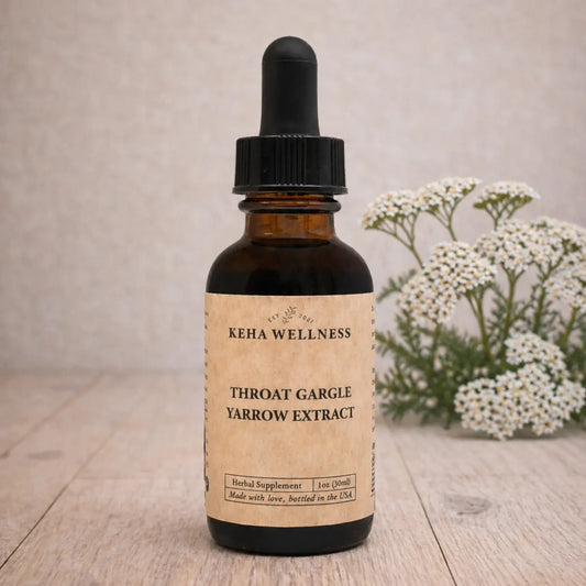 Throat Gargle Tincture — Yarrow Extract | Organic Herbal Throat Care